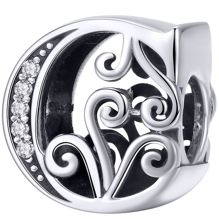 CHARMS Literka C srebro zawieszka wisiorek