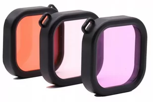 ZESTAW filtrów PODWODNYCH do kamery GoPro 9 Black - Akcesoria do kamer sportowych - miniaturka - grafika 1