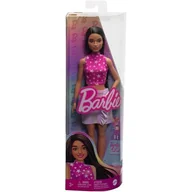 Lalki dla dziewczynek - Mattel Barbie Fashionistas. Lalka różowa koszulka HRH13 - miniaturka - grafika 1