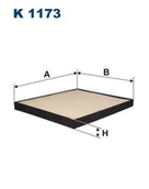 Filtry kabinowe - Filtron Filtr, wentylacja przestrzeni pasażerskiej K 1173 K 1173 - miniaturka - grafika 1