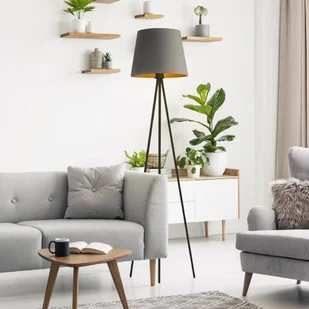 Lampa podłogowa na trójnogu w stylu skandynawskim RENO GOLD - Lampy stojące Lampa podłogowa na trójnogu w stylu skandynawskim RENO GOLD - Lampy stojące - miniaturka - grafika 1