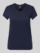 Koszulki i topy damskie - T-shirt z wyhaftowanym logo model ‘Eyben’ - miniaturka - grafika 1