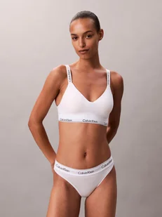 Calvin Klein Biustonosz damski - usztywniany Kobiety Dżersej biały jednolity, S - Biustonosze - miniaturka - grafika 1