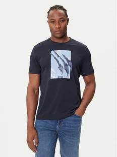 BOSS T-Shirt Te_Animali 50546362 Granatowy Regular Fit - Koszulki męskie - miniaturka - grafika 1