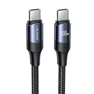 USAMS Powerbank 80000mAh 130W 2C+3A QC3.0+PD Fast Charge czarny/black STXLOGTC01 (US-CD196) + kabel USB-C-USB-C 100W 2m - Powerbanki - miniaturka - grafika 7