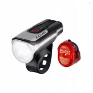 Lampki rowerowe - Sigma sport SPORT Aura 80/Nugget II Zestaw oświetlenia na USB 2020 Oświetlenie rowerowe - zestawy 4016224178506 - miniaturka - grafika 1