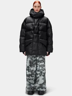 Rains Kurtka zimowa 15050 Czarny Regular Fit - Kurtki damskie - miniaturka - grafika 1