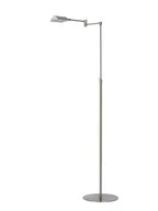 Lampy stojące - Lucide NUVOLA Satynowy chrom LED DIM 9W ściemnialna 3000K Lampka podłogowa stojąca regulowana 19765/09/12 - miniaturka - grafika 1