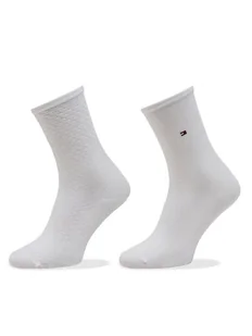 Tommy Hilfiger Skarpety długie 701227563 Biały - Skarpetki damskie - miniaturka - grafika 1