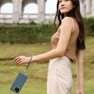UNIQ Coehl Laurel Handstrap uniwersalnysznurek do telefonu na rękę czarny/black - Telefony stacjonarne - miniaturka - grafika 2