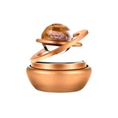 Zapachy samochodowe - Solarny Zapach Odświeżacz Powietrza Do Samochodu + 4 Wkłady Zapachowe (Kolor Złoty) Nice Life - miniaturka - grafika 1