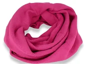 Apaszki i szaliki damskie - Ciepły komin włoska produkcja różowy - miniaturka - grafika 1