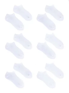 Skarpety stopki krótkie białe basic 6PAK 35-38 - Skarpetki dla dzieci - miniaturka - grafika 1