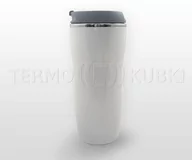 Kubki termiczne - Kubek termiczny 350 ml LADY (biało-szary) - miniaturka - grafika 1