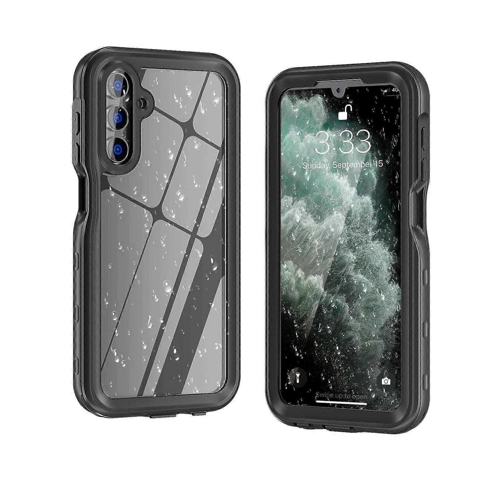 Do Samsung Galaxy A15 5G RedPepper 360 Wytrzymałe wodoodporne etui na telefon IP68 Czarny