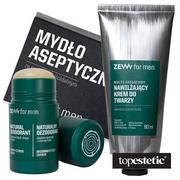 Mydła - Zew For Men Basic Set ZESTAW Mydło ze srebrem koloidalnym 85 ml + Dezodorant w sztyfcie 80 g + Krem 80 ml - miniaturka - grafika 1
