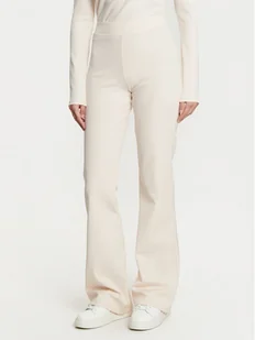 Guess Spodnie dzianinowe V5RB06 KCLH0 Écru Regular Fit - Spodnie sportowe damskie - miniaturka - grafika 1