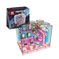 Klocki - Zestaw Salon fryzjerski LED BOX - Klocki konstrukcyjne MOULD KING 388el. TECHNIC - miniaturka - grafika 1