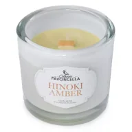 Świece - Świeczka sojowa Hinoki Amber biała 170g - miniaturka - grafika 1