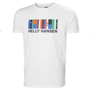 Męska Koszulka z krótkim rękawem HELLY HANSEN SHORELINE T-SHIRT 2.0 34222_004 – Biały - Koszulki męskie - miniaturka - grafika 1