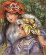 Plakaty - Galeria Plakatu, Plakat, Two Girls, Pierre-Auguste Renoir, 30x40 cm - miniaturka - grafika 1