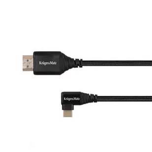 Kabel HDMI - USB-C wtyk kątowy 2m Kruger Matz - Pozostałe akcesoria sieciowe - miniaturka - grafika 1