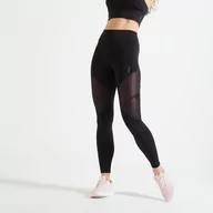 Spodnie sportowe damskie - Legginsy fitness damskie Domyos - miniaturka - grafika 1