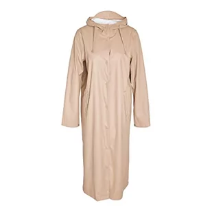 Noisy May Nmsky L/S X-Long A-Line Raincoat Noos Płaszcz przeciwdeszczowy dla kobiet, Nomad, M - Kurtki damskie - miniaturka - grafika 1