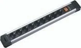 Listwa zasilająca Bachmann 9x 9 gniazd 2 m czarna - Listwy zasilające - miniaturka - grafika 1