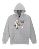 Bluzy damskie - Bluza dla Weterynarza Doktor i Zwierzaki na Prezent Szara XXL - miniaturka - grafika 1