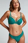 Biustonosze - Hunkemöller Usztywniony biustonosz maximizer z fiszbinami Daisy Zielony - miniaturka - grafika 1