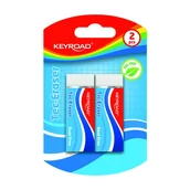 Gumki biurowe - Keyroad, Gumka do ścierania techniczna blister, 2 szt. - miniaturka - grafika 1