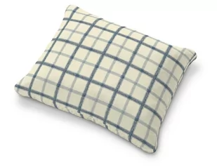 Dekoria Poszewka na poduszkę Karlstad 58x48cm ecru tło niebieskie kratka poduszka Karlstad 58x48cm Avinon 680-131-66 - Poszewki na poduszki - miniaturka - grafika 1