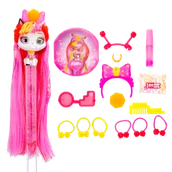 Figurki dla dzieci - VIP Pets Cats Kotek z włosami do stylizacji Figurka Elektra - miniaturka - grafika 1