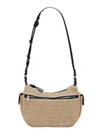 Torebki damskie - Desigual, BAG_HALF LOGO RAFFIA AS Women's, biała - miniaturka - grafika 1