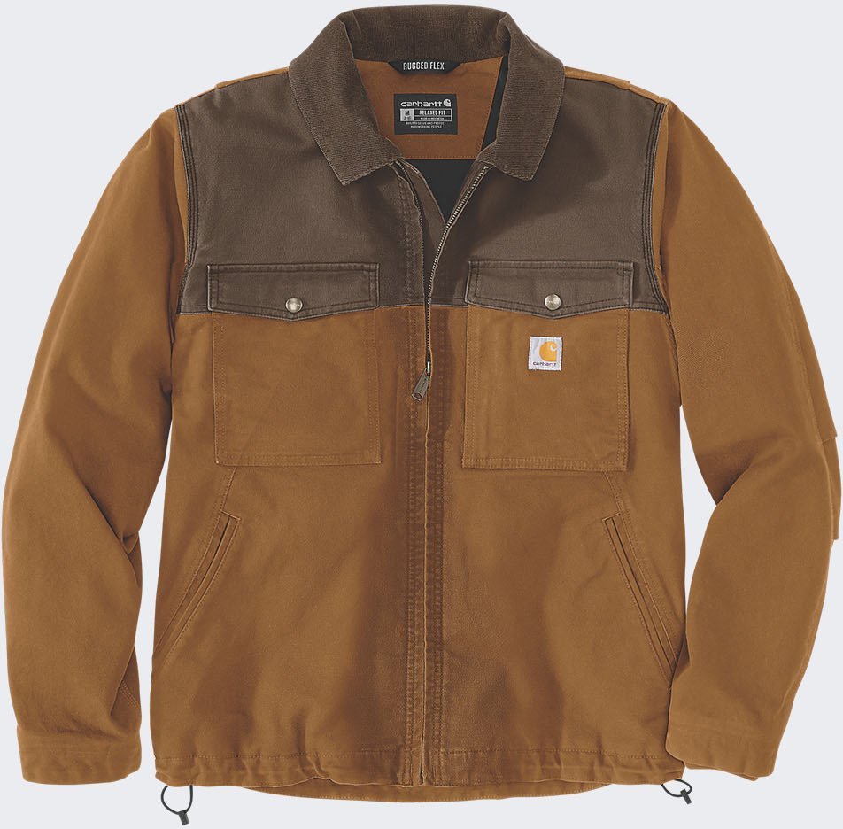 Kurtka męska Carhartt Kurtka Carhartt Montana Rugged Flex Duck Brown