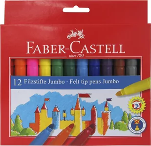Flamastry zamek Jumbo 12 kol - Przybory szkolne - miniaturka - grafika 1