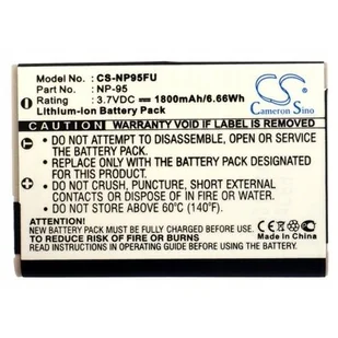 Cameron Sino Fuji NP-95 1800mAh 6.66Wh Li-Ion 3.7V Cameron Sino) - Akumulatory do aparatów dedykowane - miniaturka - grafika 1
