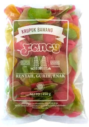 Chipsy, prażynki czosnkowe do smażenia Krupuk Bawang Fancy 250g - Finna - Kuchnie świata - miniaturka - grafika 1