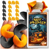 Pieczywo chrupkie - Ciasteczka z wróżbą na Halloween magia losu podziękowanie dla gości 10 szt - miniaturka - grafika 1