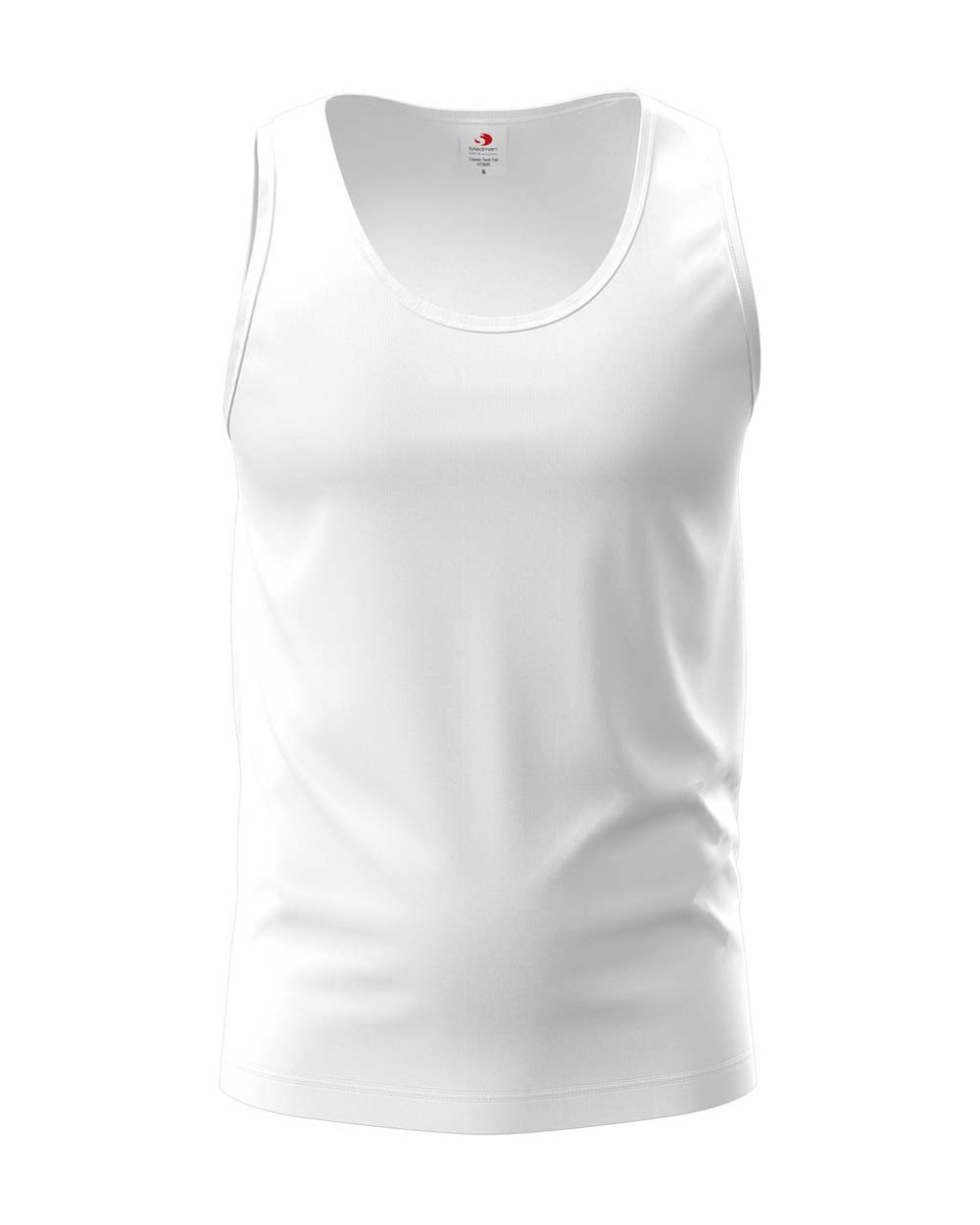 Koszulka męska bez rękawów Tank Top Stedman Men ST2800 White L