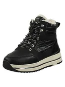 Botki damskie - Mustang Botki zimowe w kolorze czarno-kremowym - miniaturka - grafika 1