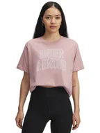 Koszulki sportowe damskie - Under Armour Koszulka funkcyjna w kolorze jasnoróżowym - miniaturka - grafika 1