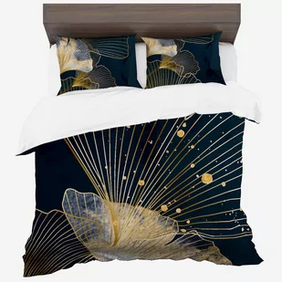 Pościel Z Bawełny Syntetycznej, 160X200, Turkusowa W Kwiaty, Pmca-81, 3-Częściowa - Pościel - miniaturka - grafika 1