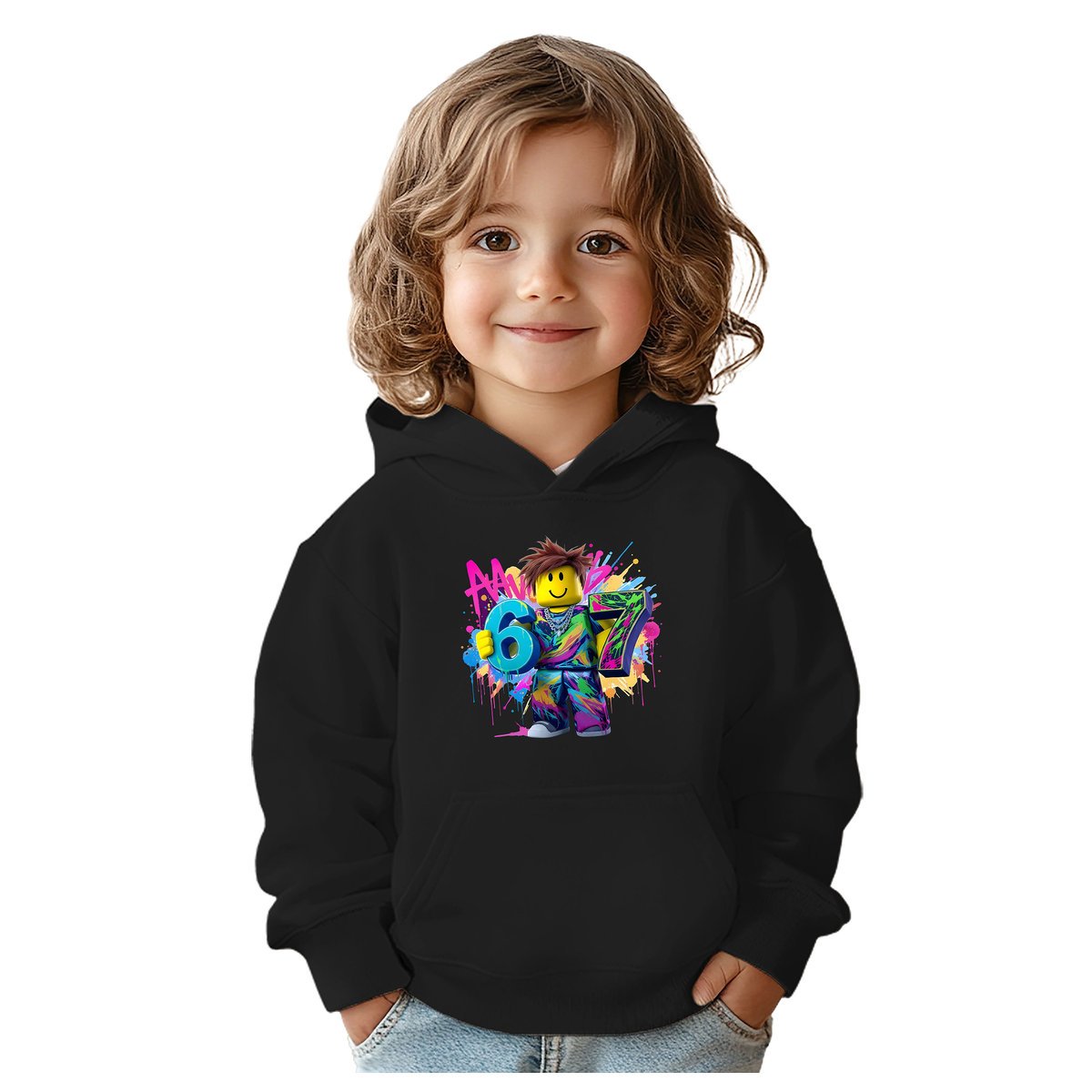 BLUZA DZIECIĘCA 67 SIX SEVEN VIRAL ROBLOX 122-128 CHŁOPIĘCA DZIEWCZĘCA