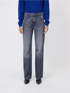 Spodnie damskie - Reserved - Jeansy straight - szary - miniaturka - grafika 1