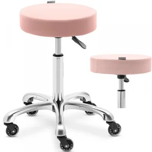 physa Taboret kosmetyczny - 540 - 720 mm - 150 kg - pudrowy róż WORCESTER POWDER PINK - Krzesła i taborety kosmetyczne - miniaturka - grafika 1