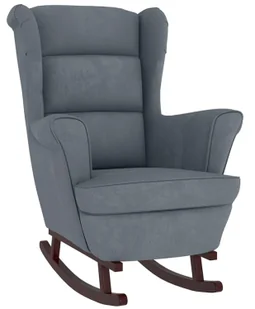 Ciemnoszary fotel wypoczynkowy uszak na płozach T0-L87 - Fotele Ciemnoszary fotel wypoczynkowy uszak na płozach T0-L87 - Fotele - miniaturka - grafika 1