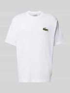 Koszulki męskie - T-shirt z detalem z logo - miniaturka - grafika 1