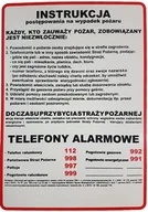 Akcesoria BHP - Instrukcja 1 Bhp Postępowania Na Wypadek Pożaru - miniaturka - grafika 1